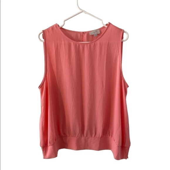 LOFT Outlet Sheer Sleeveless Blouse - Picture 1 of 4